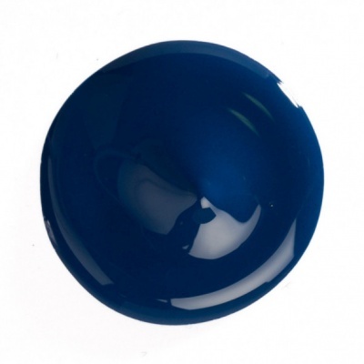 Pingo redondo de tinta azul escuro