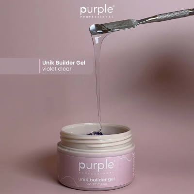 Gel&#x20;De&#x20;Constru&#x00E7;&#x00E3;o&#x20;PURPLE&#x20;-&#x20;Unik&#x20;clear&#x20;medium&#x20;&#x28;low&#x20;heating&#x29;&#x20;P2700&#x20;50gr