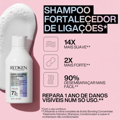 REDKEN&#x20;Acidic&#x20;Bonding&#x20;Concentrate&#x20;Shampoo&#x20;-&#x20;Reparador&#x20;Para&#x20;Cabelo&#x20;Danificado&#x20;300ml