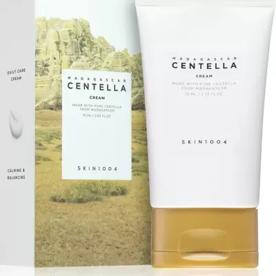 Creme Madagascar Centella com caixa de paisagem natural