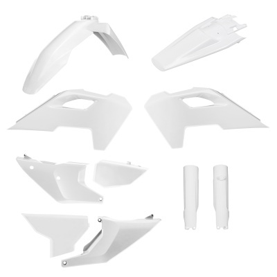 Conjunto de peças plásticas brancas para motocicleta