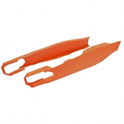 Protetores de forquilha laranja em plástico