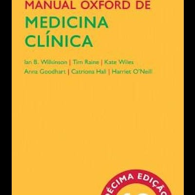 Capa do livro Manual Oxford de Medicina Clínica, décima edição