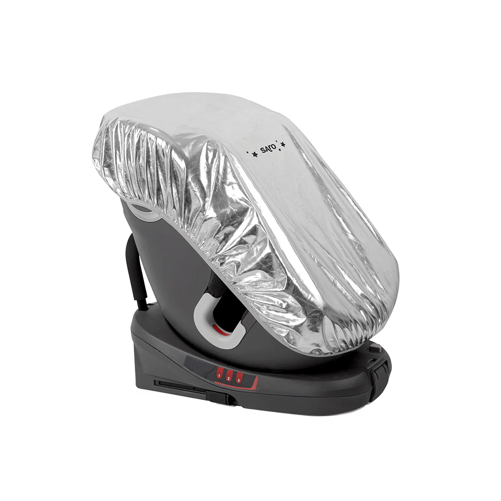 Capa protetora prateada para cadeira de automóvel infantil