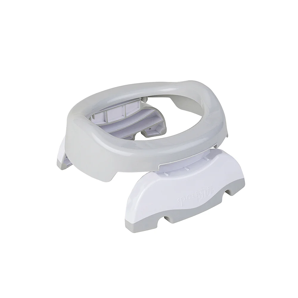 Assento redutor de sanita branco em plástico com dobradiça