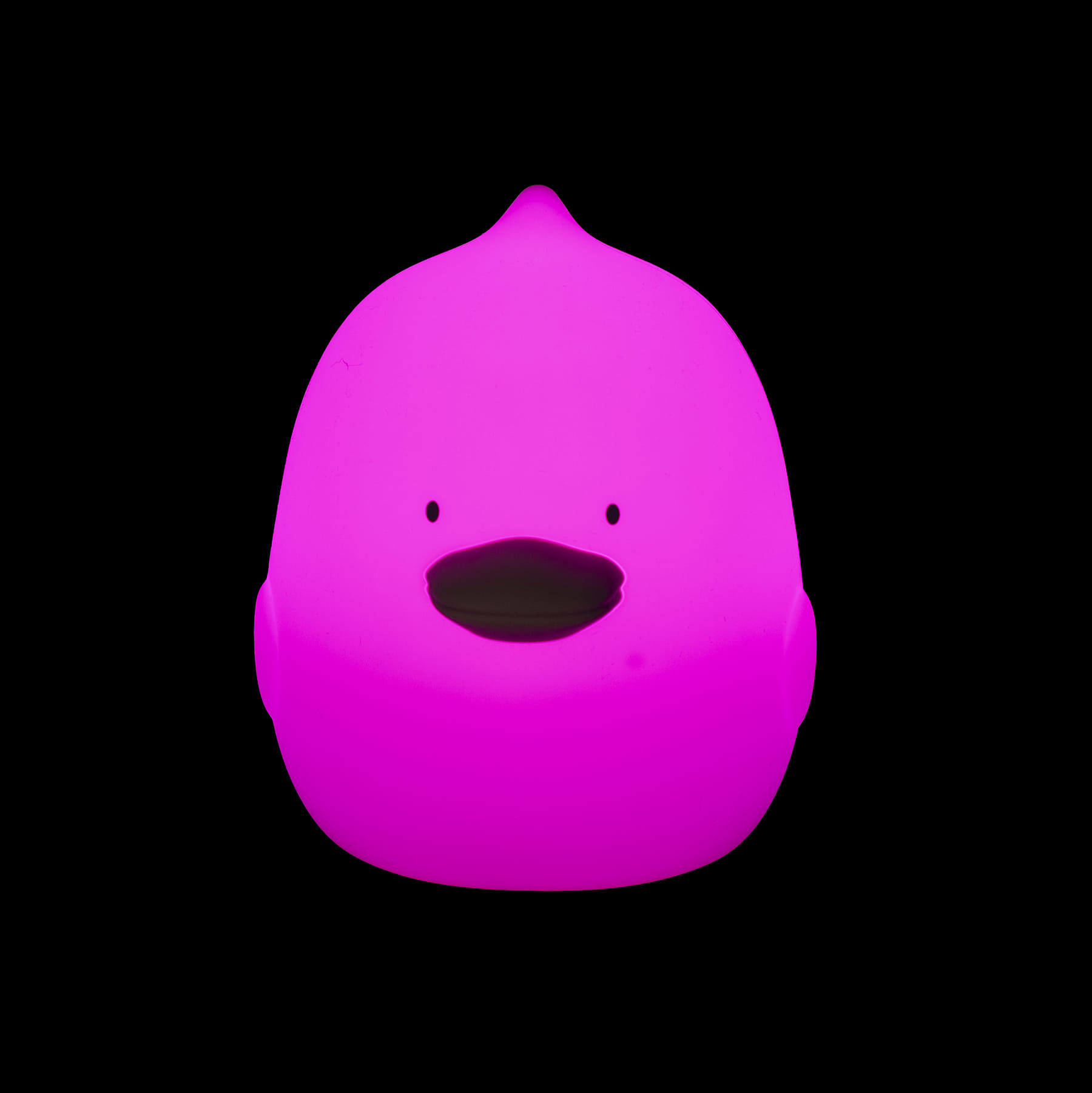 Luz noturna em forma de pato rosa fluorescente
