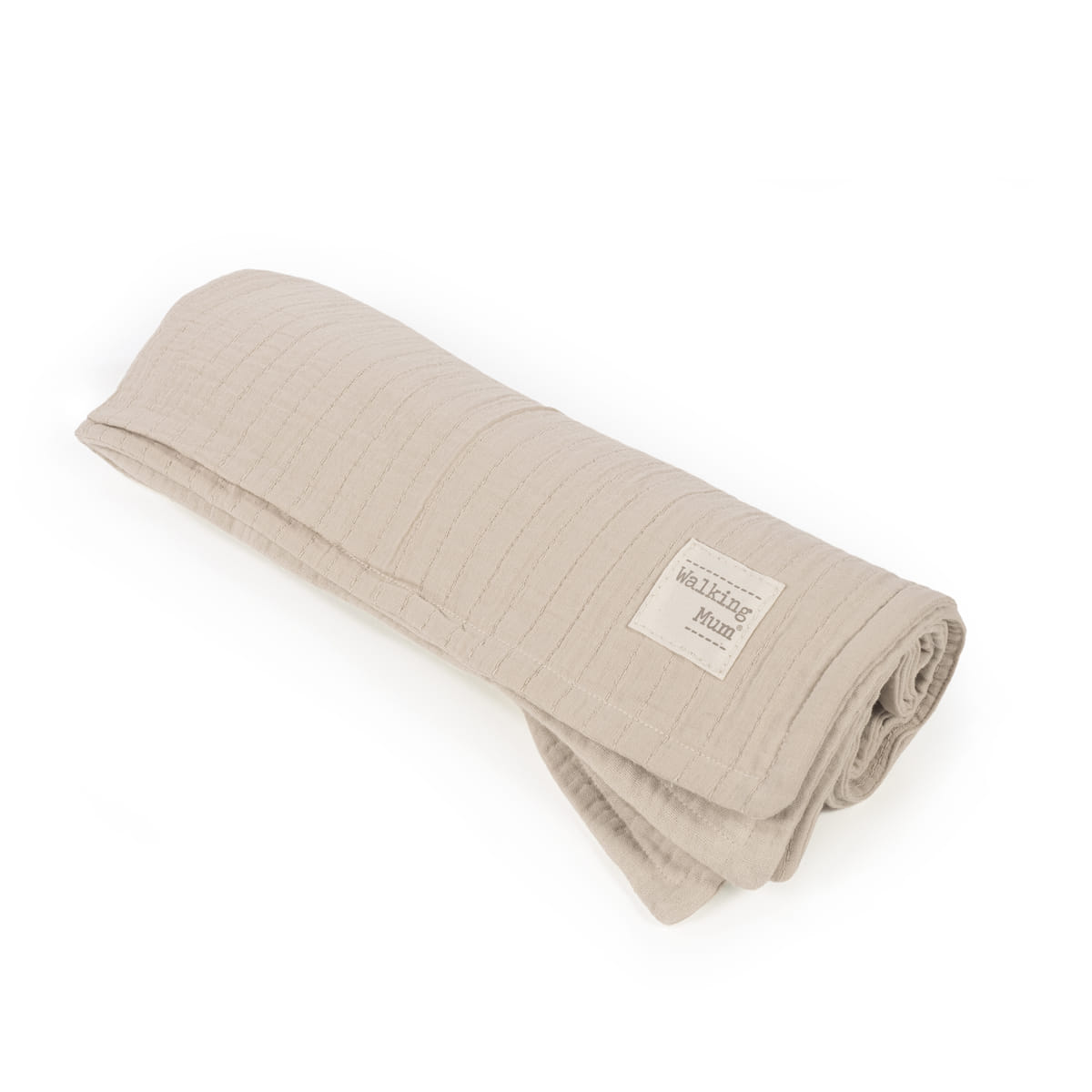 Cobertor bege claro com etiqueta WT WILKINSON TUM MILANO