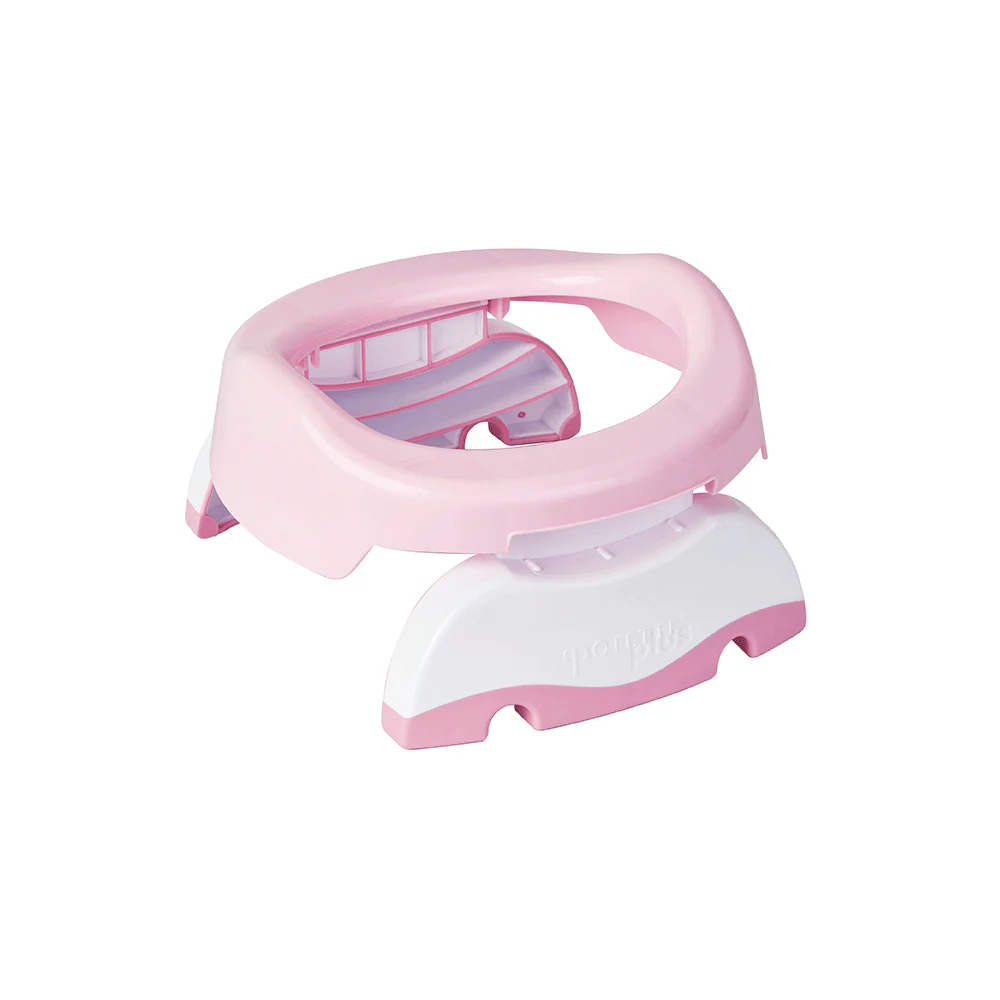 Redutor de sanita infantil rosa e branco