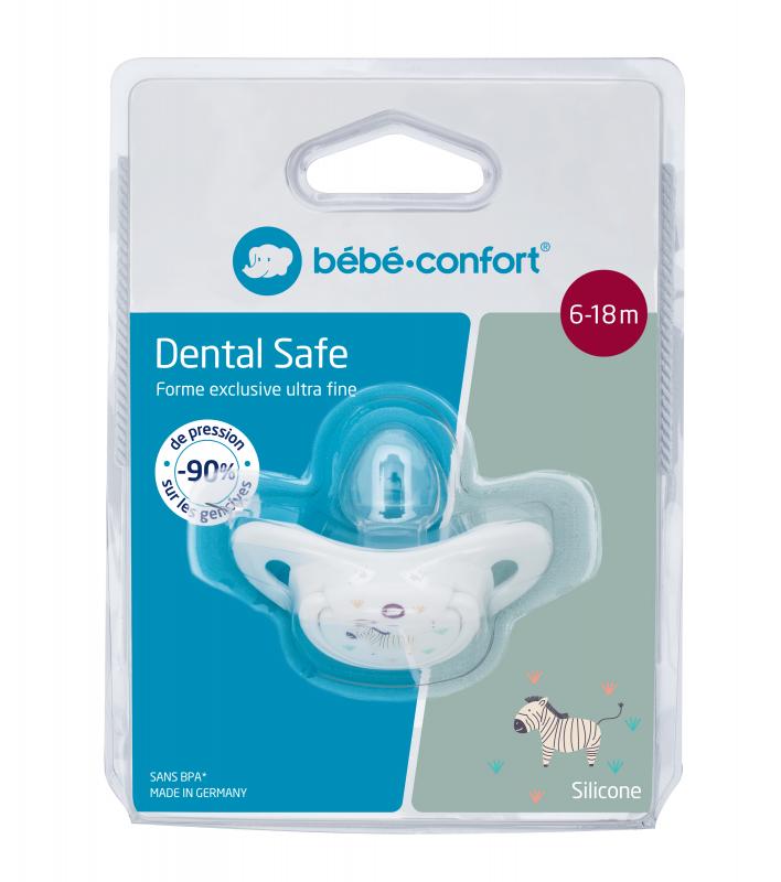 Chupeta Dental Safe bébé-confort para bebé 6-18 meses em silicone branco