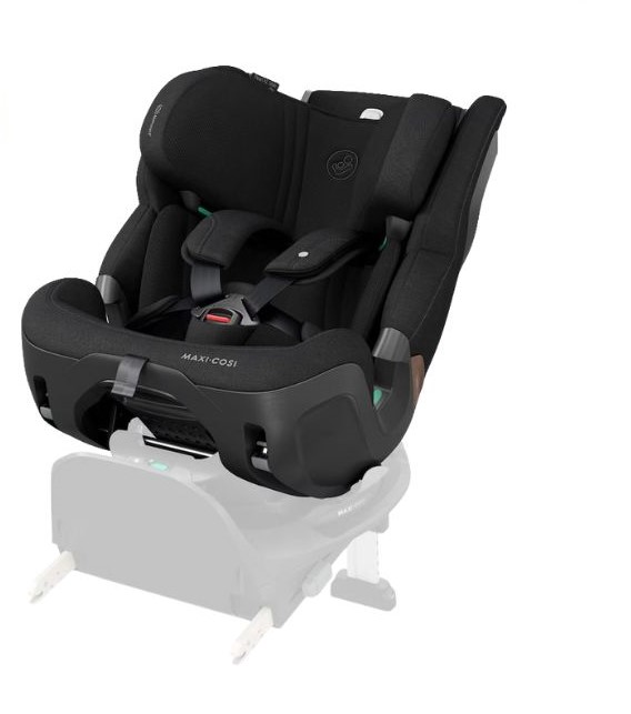 Cadeira auto criança preta Maxi-Cosi com arnês e base ISOFIX