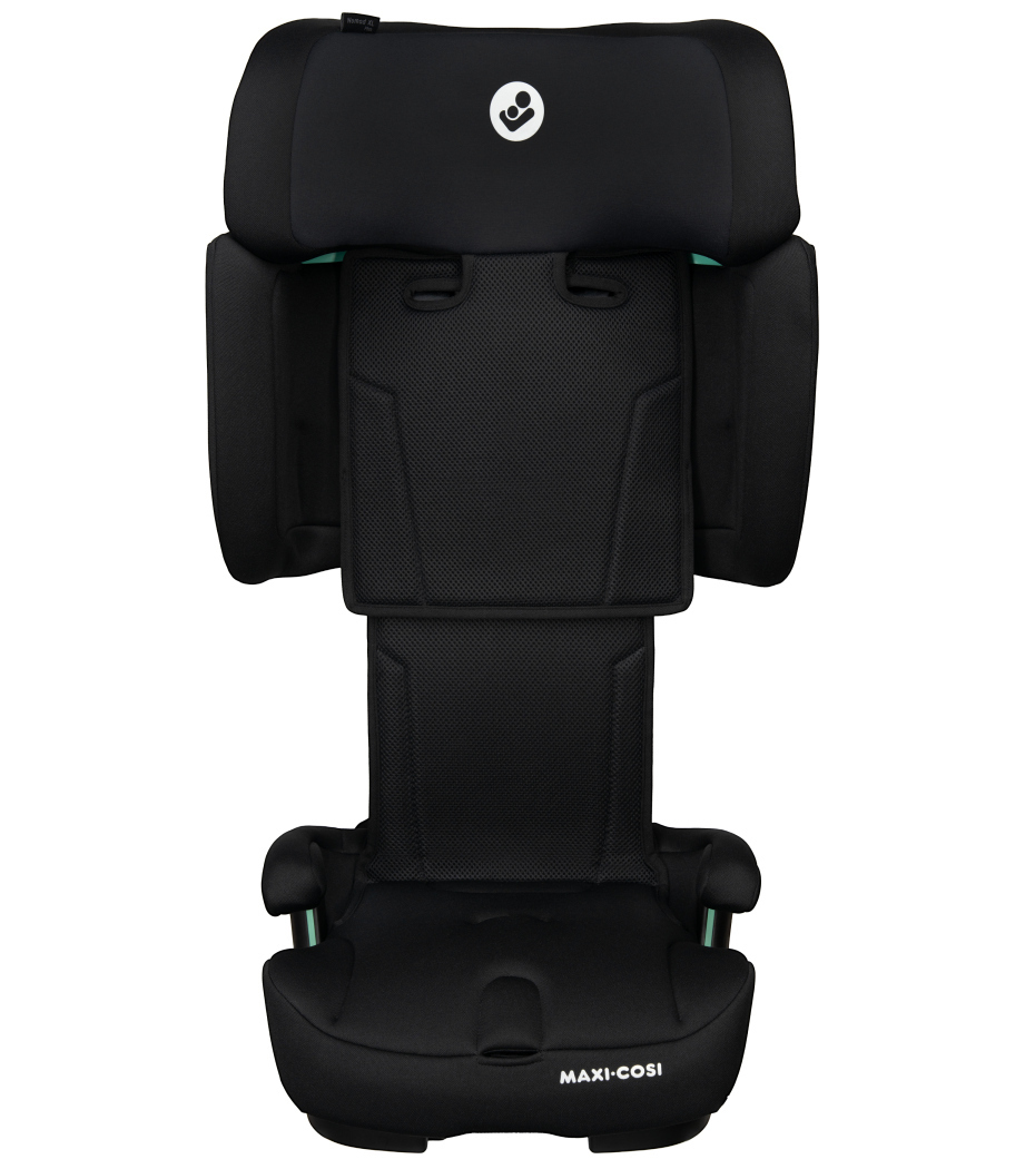 Cadeira auto criança Maxi-Cosi preta com acolchoamento e proteções laterais