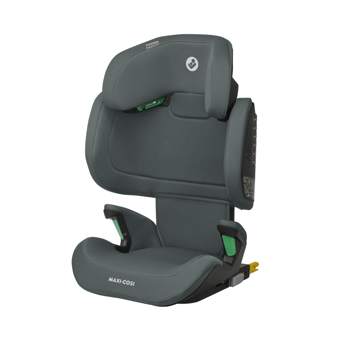 Cadeira auto para crianças Maxi-Cosi cinza escuro com detalhes verdes