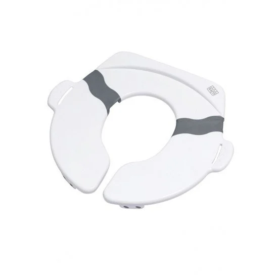 Redutor de sanita infantil branco com detalhes cinza