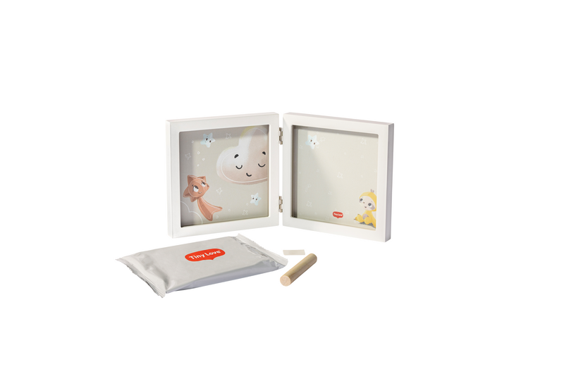 Conjunto de molduras brancas para fotos infantis com ilustrações e acessórios Fisher-Price