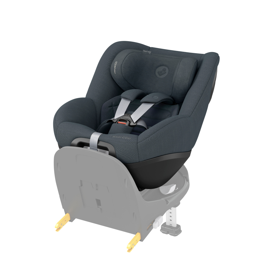 Cadeira auto infantil cinzenta escura Maxi-Cosi com arnês e base ISOFIX