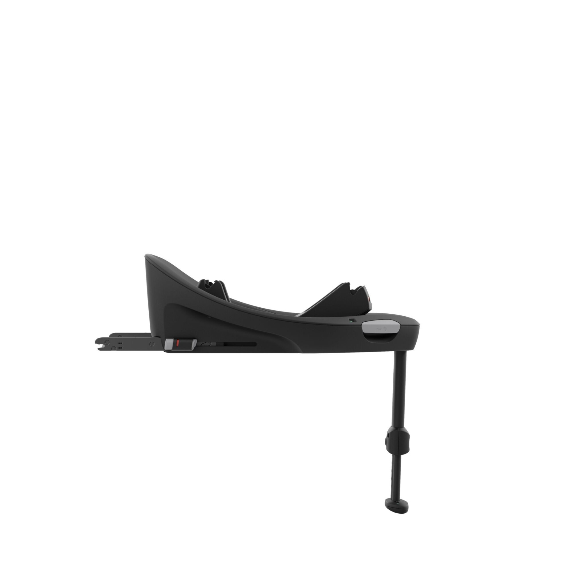 Base para cadeira auto de bebé preta com suporte ajustável e fixação ISOFIX