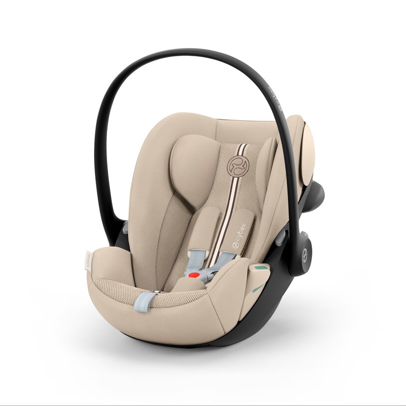 Cadeira auto para bebé Cybex bege com alça preta
