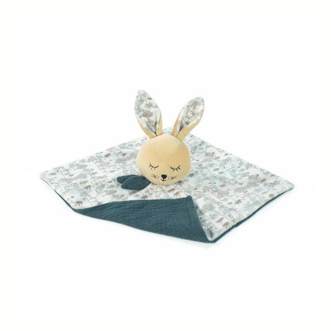 Manta de bebé com coelho de peluche