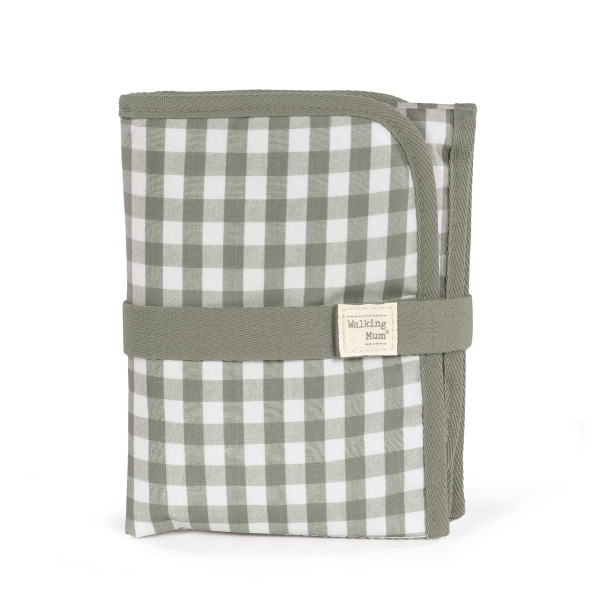 Capa para caderno xadrez verde e branco com fecho