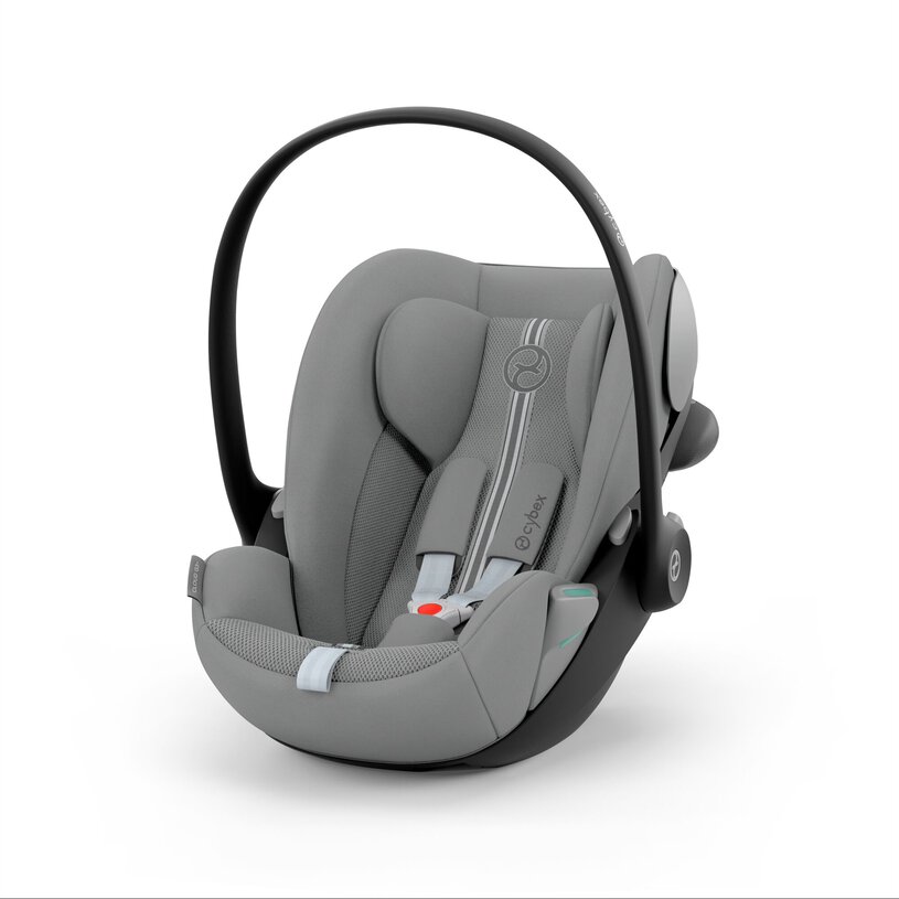 Cadeira auto para bebé cinza Cybex com alça preta