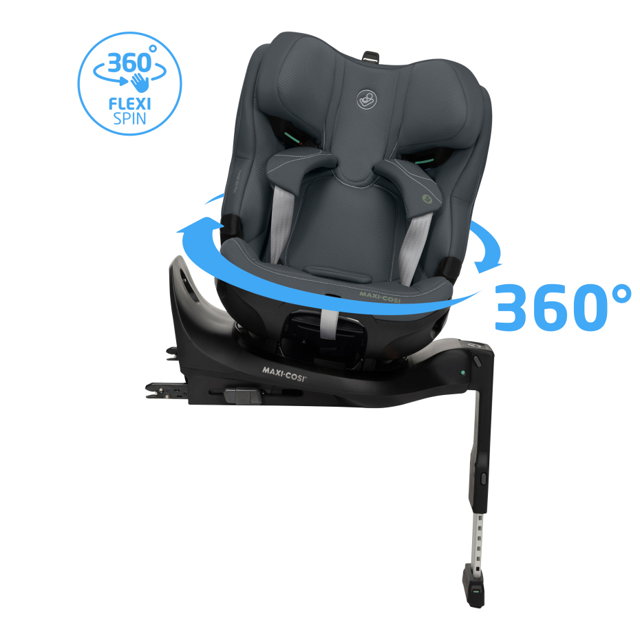 Cadeira auto para bebé Maxi-Cosi cinzenta com rotação 360°