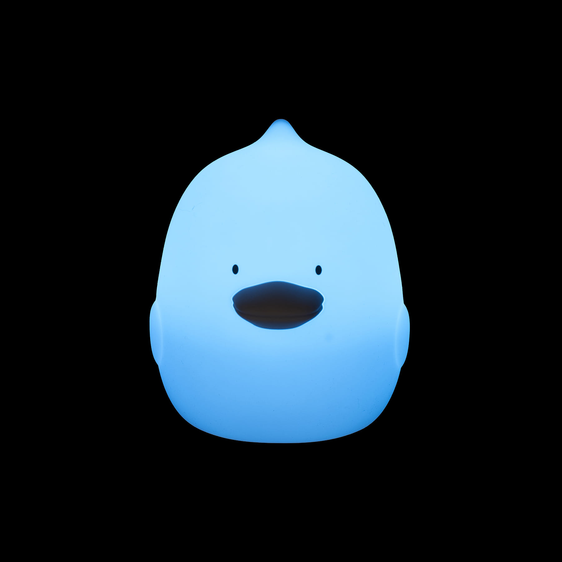 Lâmpada infantil em forma de pato azul claro