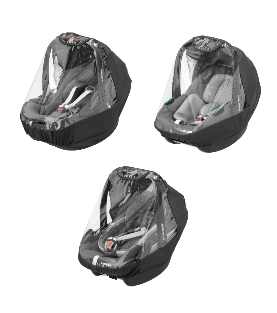 Cadeiras auto para bebé com capa protetora transparente