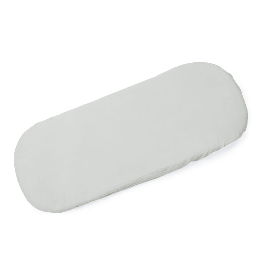 Colchão de bebé oval cinza claro