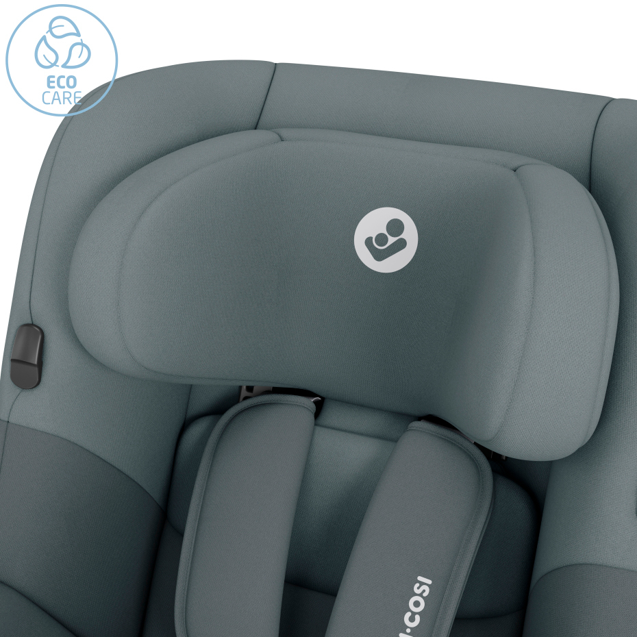 cadeira auto cinzenta para criança com arnês e selo ECO CARE