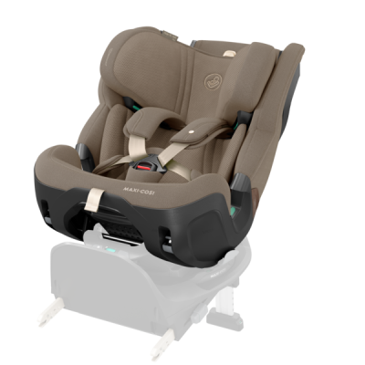 Cadeira auto para bebé Maxi-Cosi castanha com arnês e base ISOFIX
