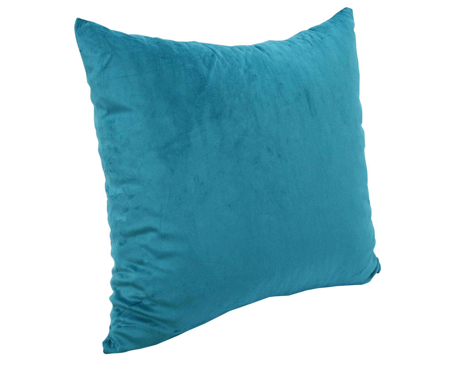 Travesseiro azul turquesa quadrado com textura macia