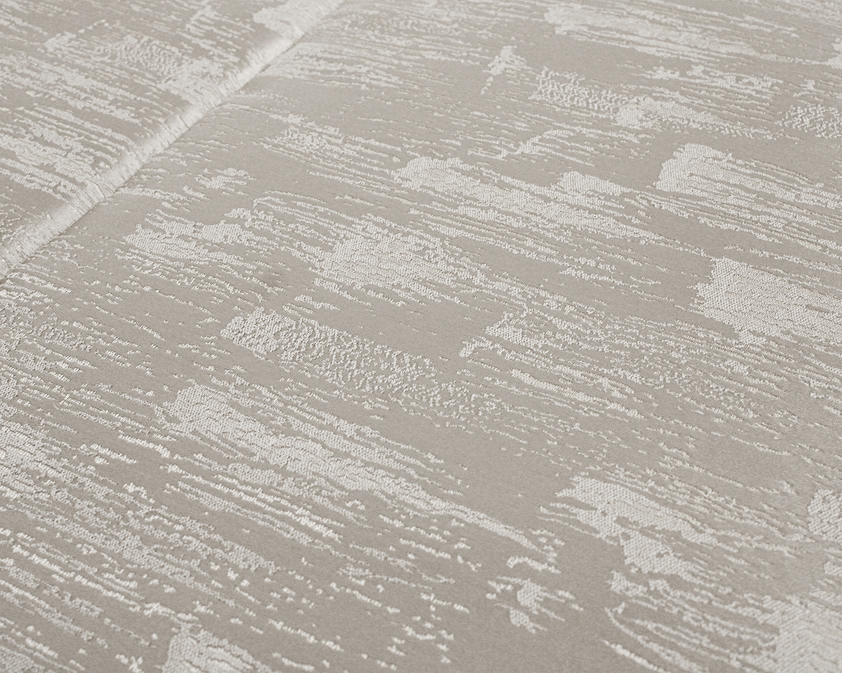 tecido bege claro com padrão abstrato em relevo branco