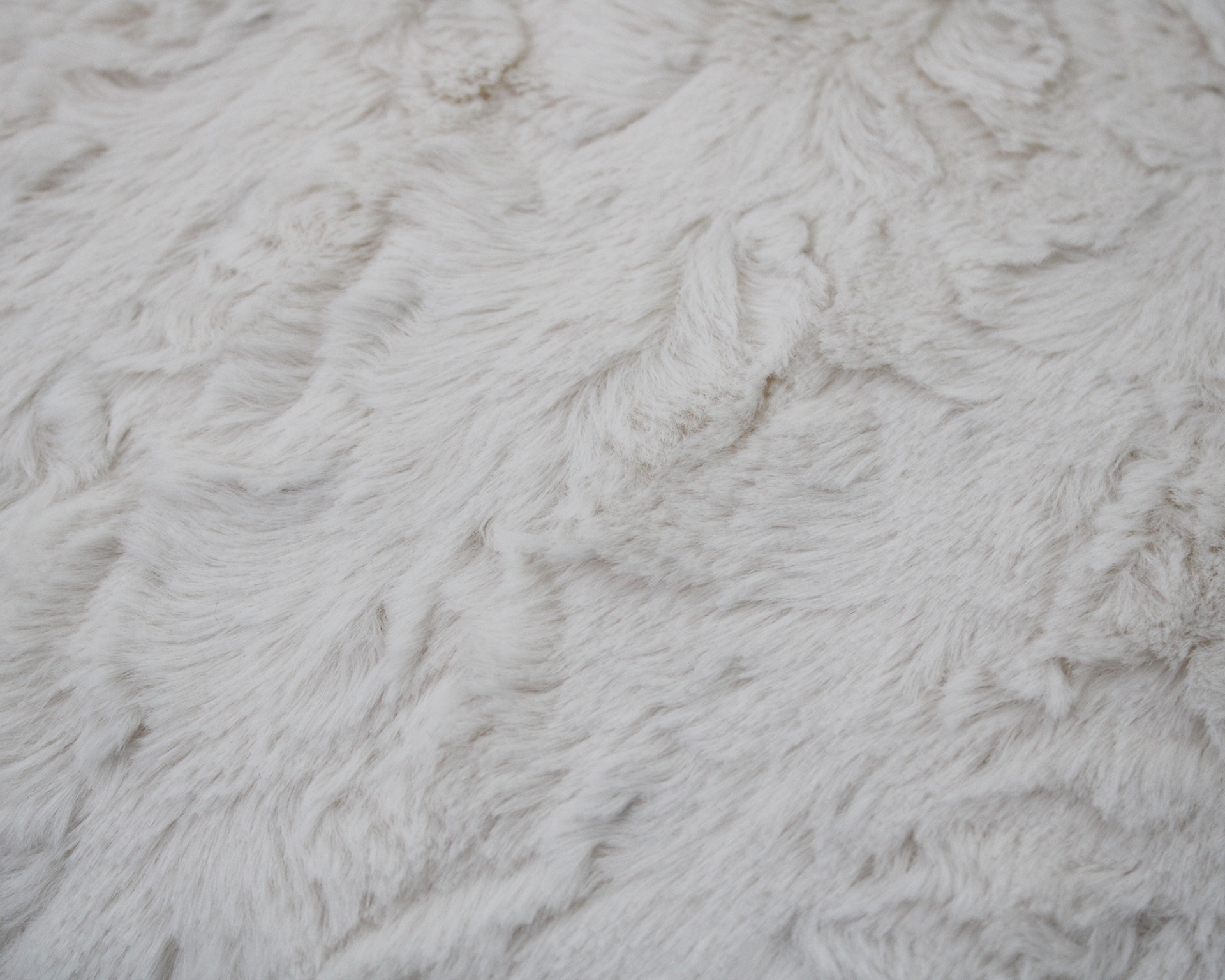 Tecido felpudo branco com textura macia