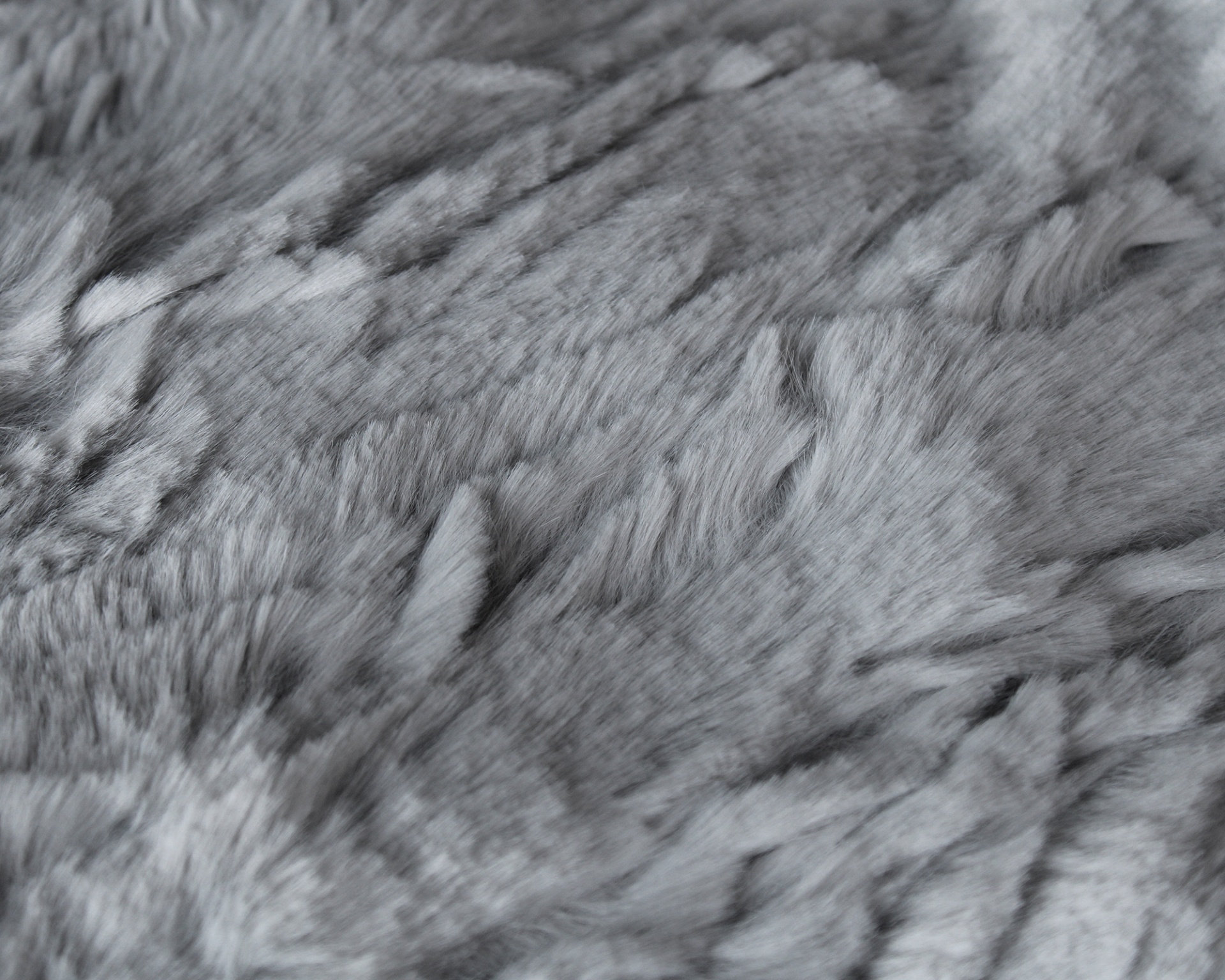 Tecido cinza macio com textura felpuda