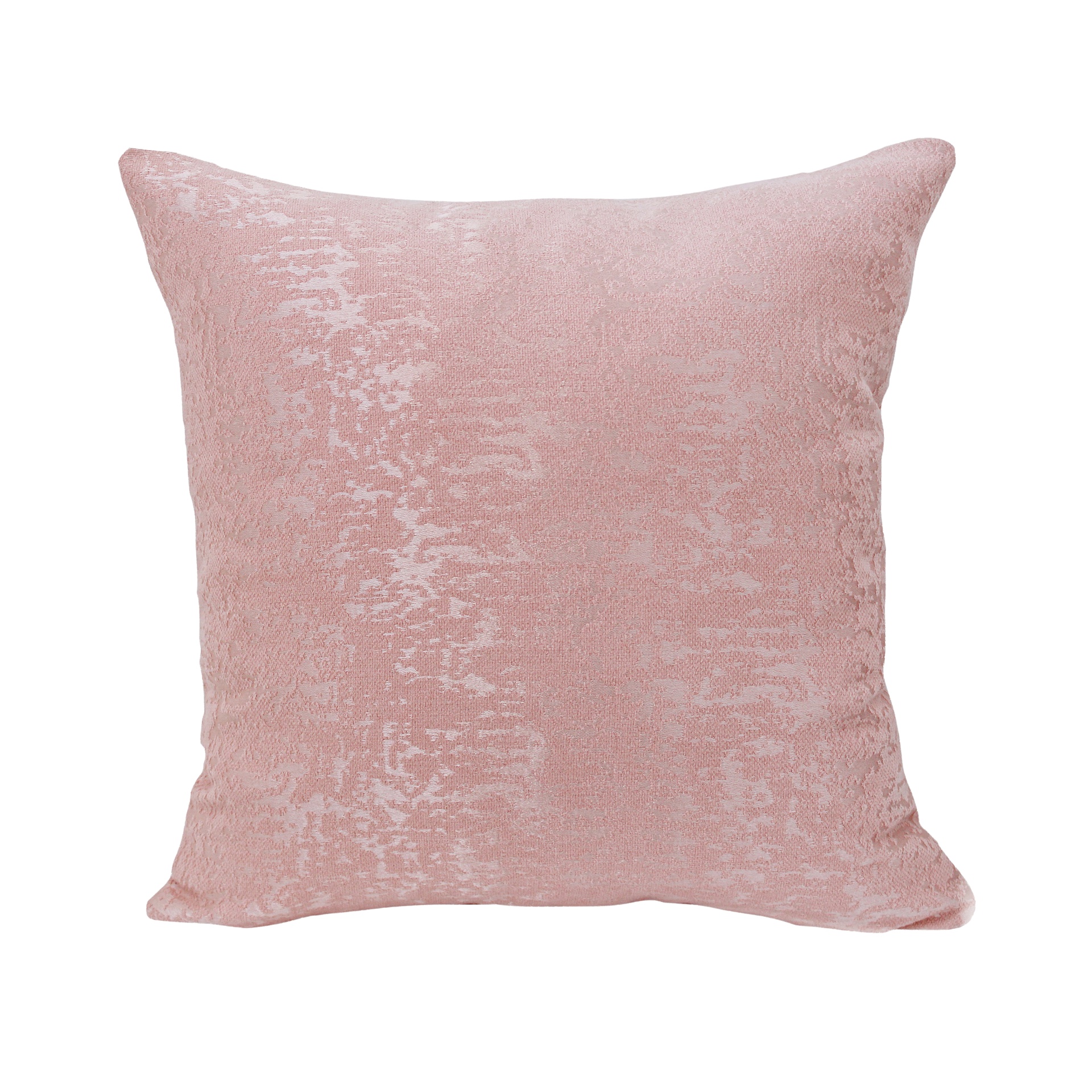 Almofada quadrada cor de rosa com textura irregular