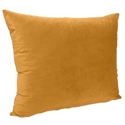 Almofada amarela mostarda de tecido suave