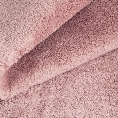 Tecido felpudo cor de rosa claro com textura macia