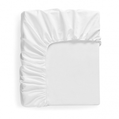 Lençol branco com goma para cama