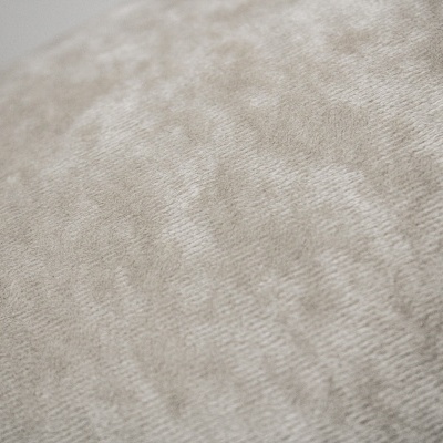 Tecido bege claro com padrão floral em relevo