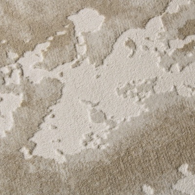 Tapete bege e creme com padrão abstrato em relevo