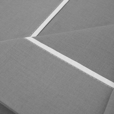 Molas de colchão cinza com linhas brancas e textura fina