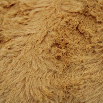 Tecido peludo castanho claro com textura irregular