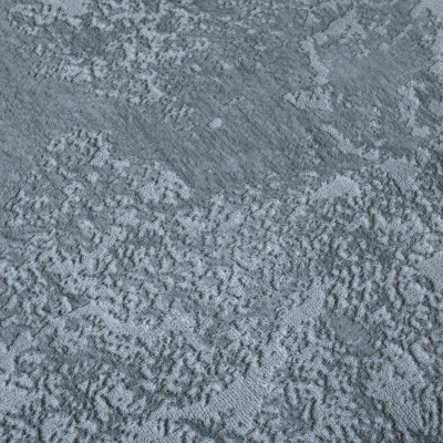 Têxtil cinzento com padrão abstrato e textura felpuda