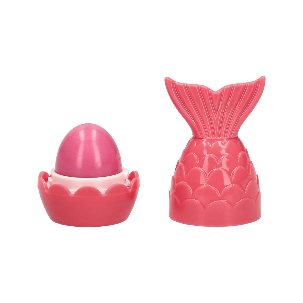 Suporte de ovo com tampa rosa em forma de cauda de sereia