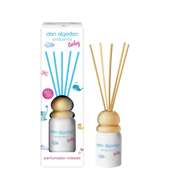 Difusor de aroma mikado Don Algodon Ambients Baby com varas de madeira