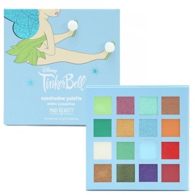 Paleta de sombras de olhos Disney Tinker Bell da MAD BEAUTY com 16 cores