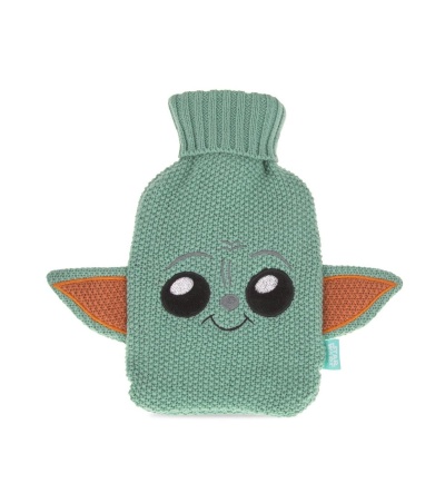 Mala térmica verde com rosto e orelhas laranjas