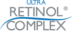 Logótipo do produto ULTRA RETINOL COMPLEX em azul e cinzento