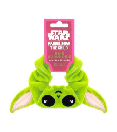 Elástico de cabelo verde The Child Star Wars com etiqueta rosa