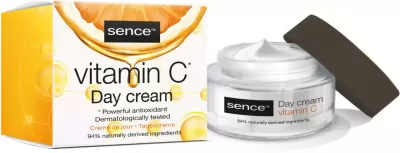 Creme de dia Vitamin C da marca sence com embalagem e caixa